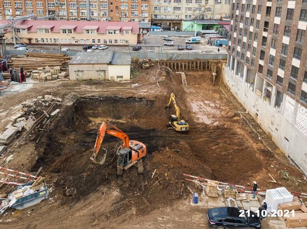 Ход строительства ЖК «Руставели 14» за Октябрь 2021 г., фото №5