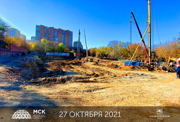 Ход строительства ЖК «Акватория» за Ноябрь 2021 г., фото №3