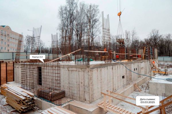 Ход строительства ЖК «Ольховый Квартал» за Март 2025 г., фото №2