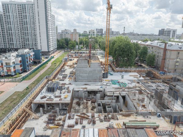 Ход строительства ЖК «Семеновский парк 2» за Июнь 2024 г., фото №4