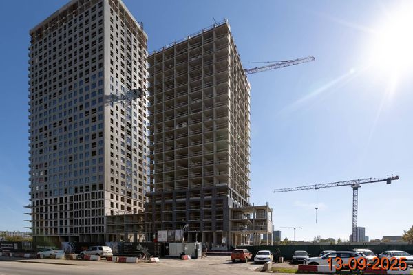 Ход строительства ЖК «2-й Иртышский» за Сентябрь 2025 г., фото №3