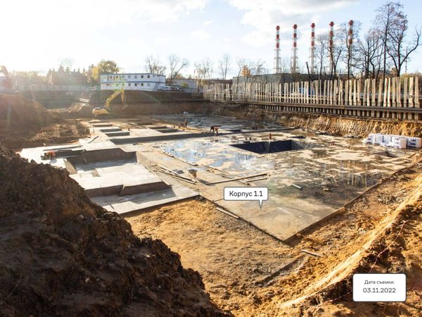 Ход строительства ЖК «Верейская 41» за Ноябрь 2022 г., фото №3