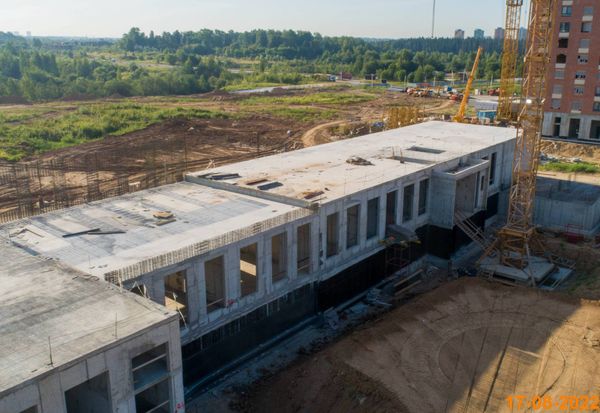 Ход строительства ЖК «Зелёный парк» за Август 2022 г., фото №3