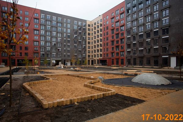 Ход строительства ЖК «Середневский лес» за Октябрь 2022 г., фото №2