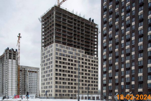 Ход строительства ЖК «Кавказский бульвар 51» за Февраль 2024 г., фото №4