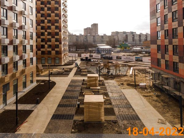 Ход строительства ЖК «Большая Академическая 85» за Апрель 2022 г., фото №5