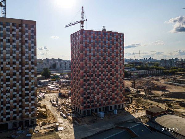 Ход строительства ЖК «Большая Академическая 85» за Июль 2021 г., фото №2