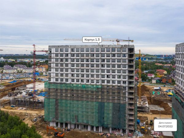 Ход строительства ЖК «Тропарево Парк» за Июль 2022 г., фото №3