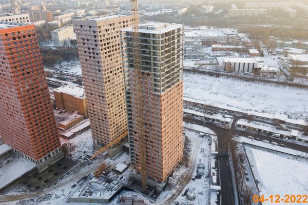 Ход строительства ЖК «Второй Нагатинский» за Декабрь 2022 г., фото №5