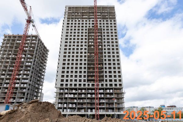 Ход строительства ЖК «2-й Иртышский» за Май 2025 г., фото №4