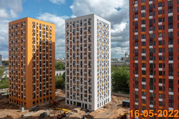 Ход строительства ЖК «Волжский парк» за Май 2022 г., фото №4