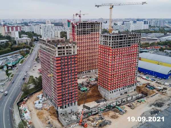Ход строительства ЖК «Сигнальный 16» за Сентябрь 2021 г., фото №3