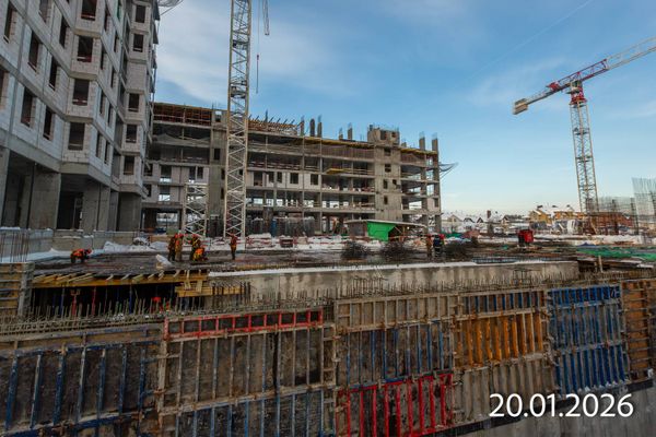 Ход строительства ЖК «Южные сады» за Январь 2026 г., фото №2