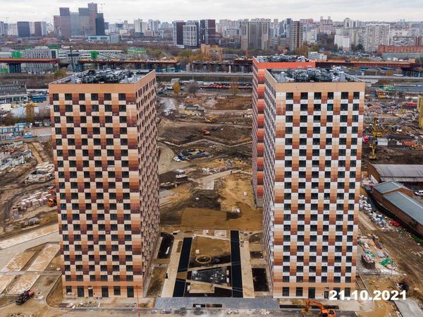 Ход строительства ЖК «Большая Академическая 85» за Октябрь 2021 г., фото №3