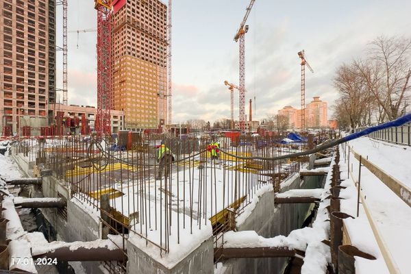 Ход строительства ЖК «Вейв» за Январь 2024 г., фото №4