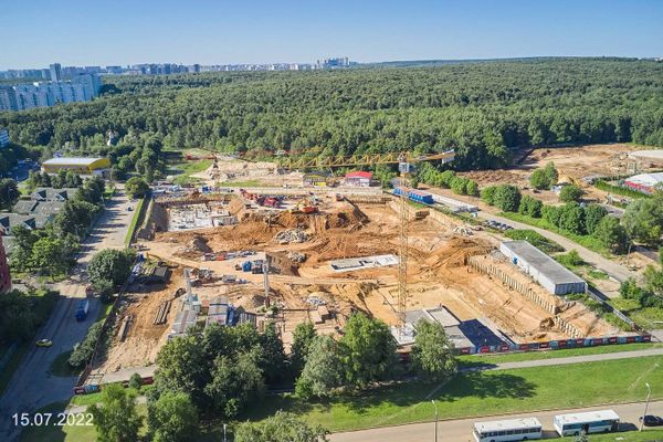 Ход строительства ЖК «Парксайд» за Июль 2022 г., фото №2