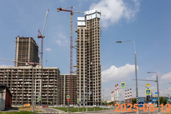 Ход строительства ЖК «Москворечье» за Июнь 2025 г., фото №2