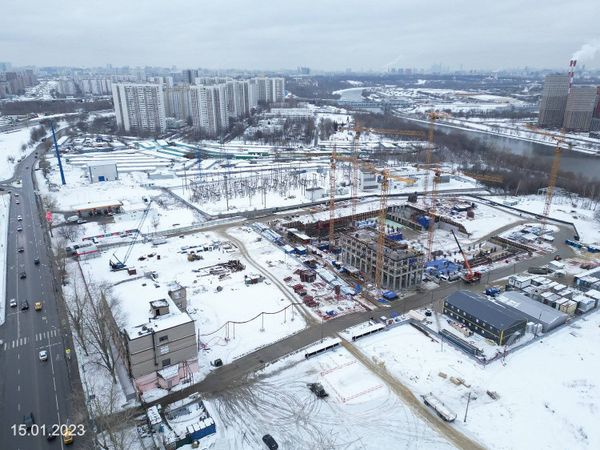 Ход строительства ЖК «Вейв» за Январь 2023 г., фото №3