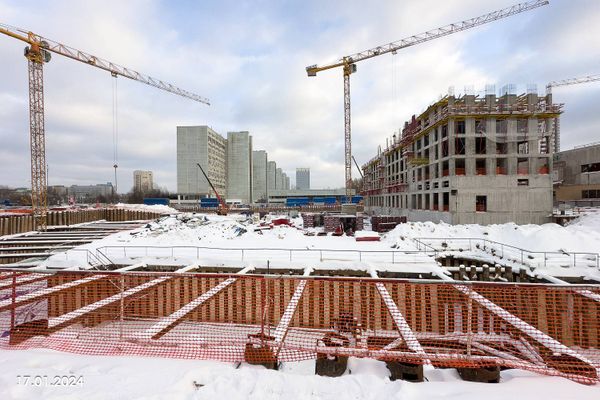 Ход строительства ЖК «Обручева 30» за Январь 2024 г., фото №3