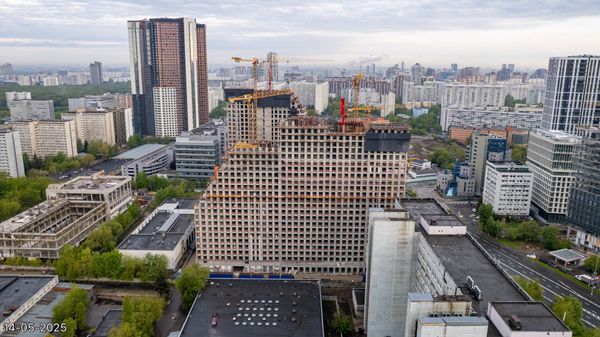 Ход строительства ЖК «Обручева 30» за Май 2025 г., фото №2