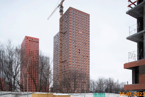 Ход строительства ЖК «Второй Нагатинский» за Январь 2023 г., фото №4