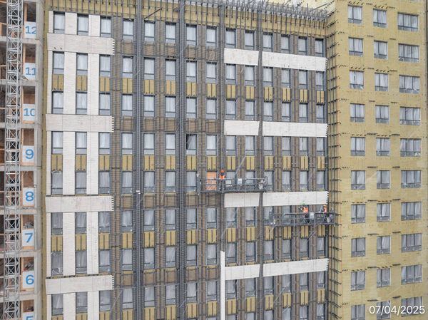 Ход строительства ЖК «Семеновский парк 2» за Апрель 2025 г., фото №4