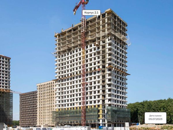 Ход строительства ЖК «Тропарево Парк» за Июль 2023 г., фото №3