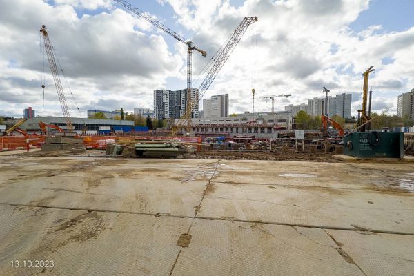 Ход строительства ЖК «Обручева 30» за Октябрь 2023 г., фото №2