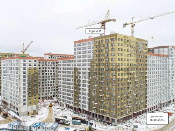Ход строительства ЖК «Молжаниново» за Март 2023 г., фото №4