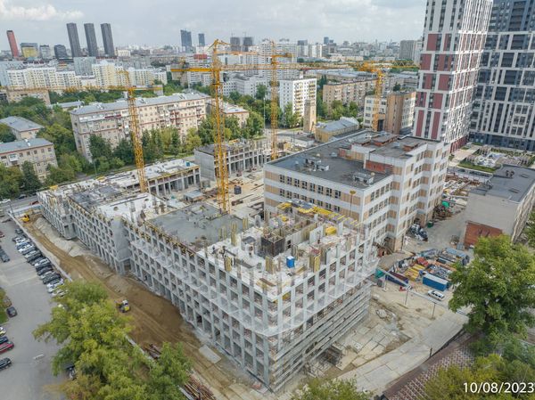 Ход строительства ЖК «Петровский парк II» за Август 2023 г., фото №3