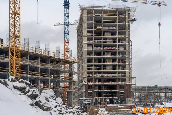 Ход строительства ЖК «Большая Академическая 85» за Январь 2024 г., фото №4