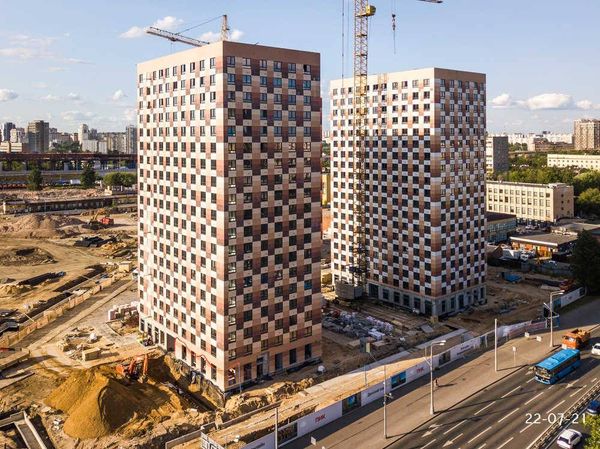 Ход строительства ЖК «Большая Академическая 85» за Июль 2021 г., фото №4