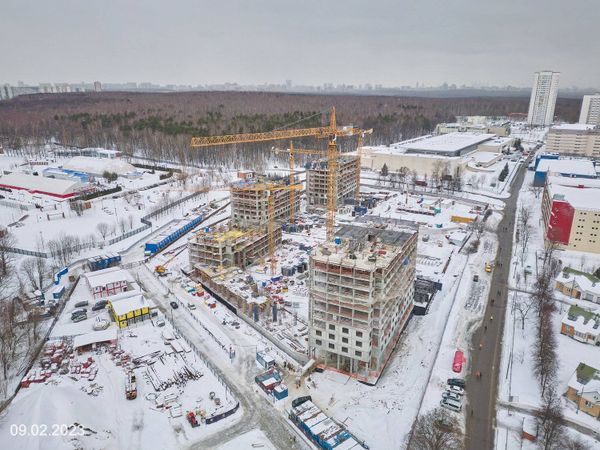 Ход строительства ЖК «Парксайд» за Февраль 2023 г., фото №3