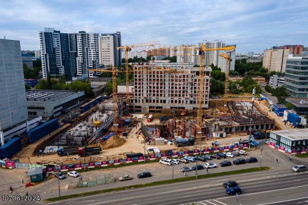 Ход строительства ЖК «Обручева 30» за Июнь 2024 г., фото №3