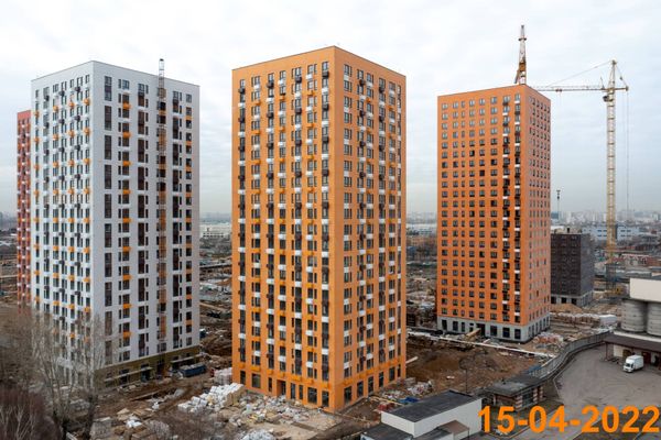 Ход строительства ЖК «Волжский парк» за Апрель 2022 г., фото №4