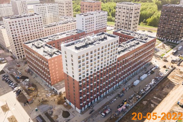 Ход строительства ЖК «Саларьево парк» за Май 2022 г., фото №3