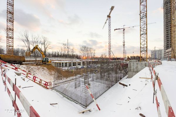 Ход строительства ЖК «Вейв» за Январь 2024 г., фото №5
