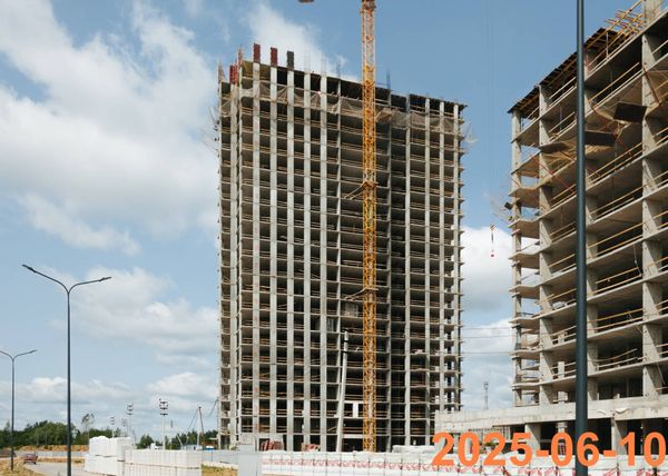 Ход строительства ЖК «Зелёный парк» за Июнь 2025 г., фото №3