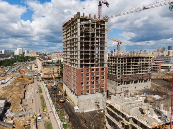 Ход строительства ЖК «Барклая 6» за Июнь 2022 г., фото №3