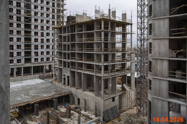 Ход строительства ЖК «Кавказский бульвар 51» за Апрель 2026 г., фото №2