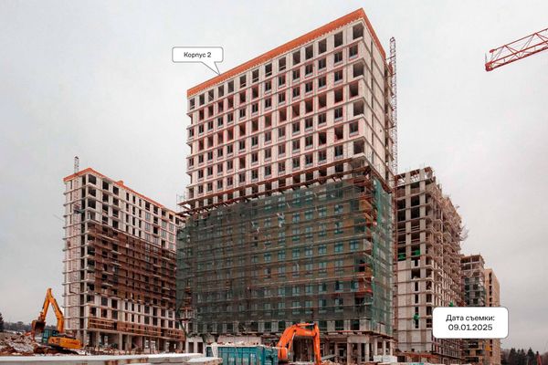 Ход строительства ЖК «Квартал Марьино» за Январь 2025 г., фото №2