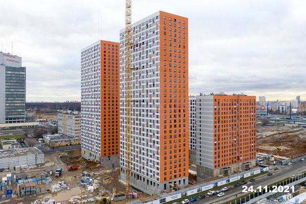 Ход строительства ЖК «Амурский парк» за Ноябрь 2021 г., фото №5