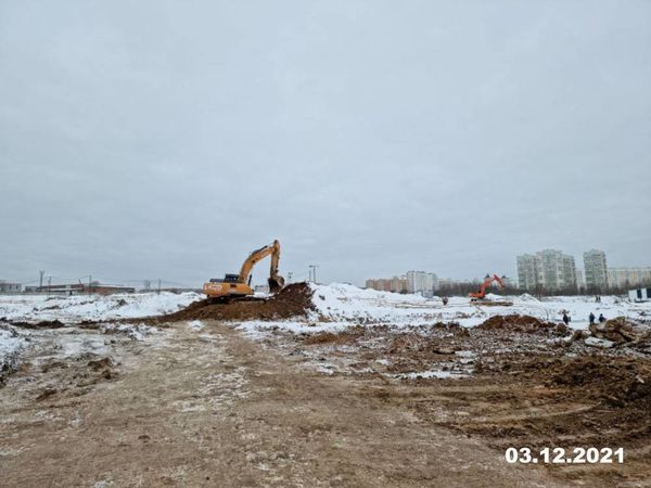 Ход строительства ЖК «Зелёный парк» за Декабрь 2021 г., фото №2