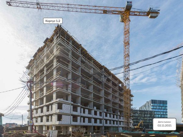 Ход строительства ЖК «Тропарево Парк» за Ноябрь 2021 г., фото №4