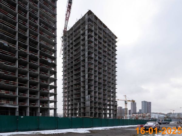 Ход строительства ЖК «2-й Иртышский» за Январь 2025 г., фото №4
