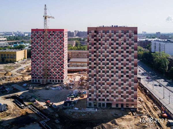 Ход строительства ЖК «Большая Академическая 85» за Август 2021 г., фото №3