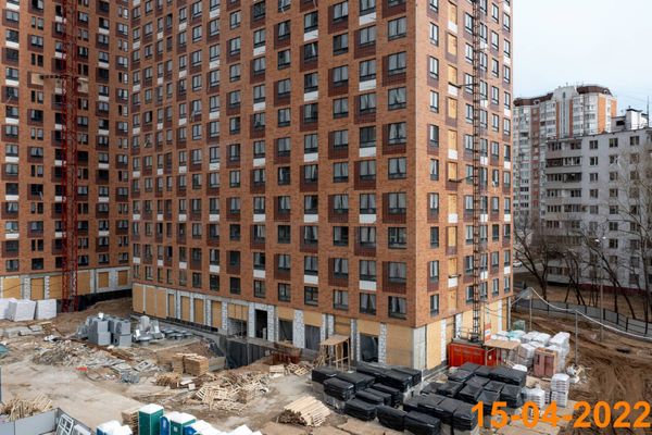 Ход строительства ЖК «Перовское 2» за Апрель 2022 г., фото №2