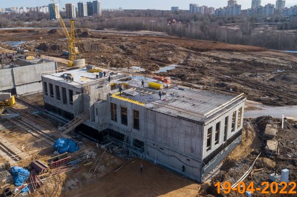 Ход строительства ЖК «Зелёный парк» за Апрель 2022 г., фото №5