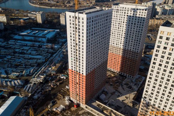 Ход строительства ЖК «Второй Нагатинский» за Март 2022 г., фото №3