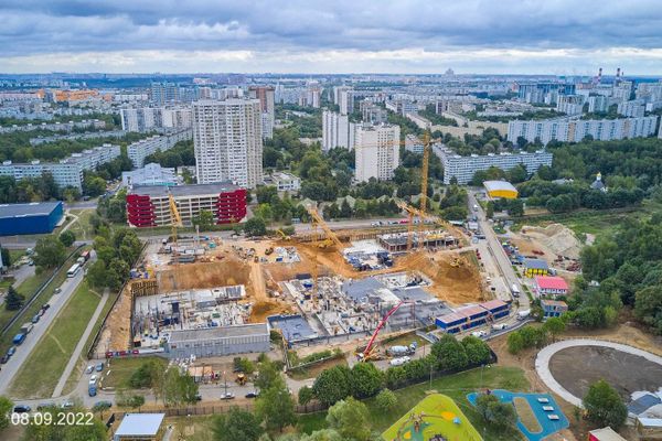 Ход строительства ЖК «Парксайд» за Сентябрь 2022 г., фото №4